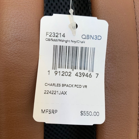 NWT COACH Charles In Varsity Leather Backpack - Picture 8 of 8